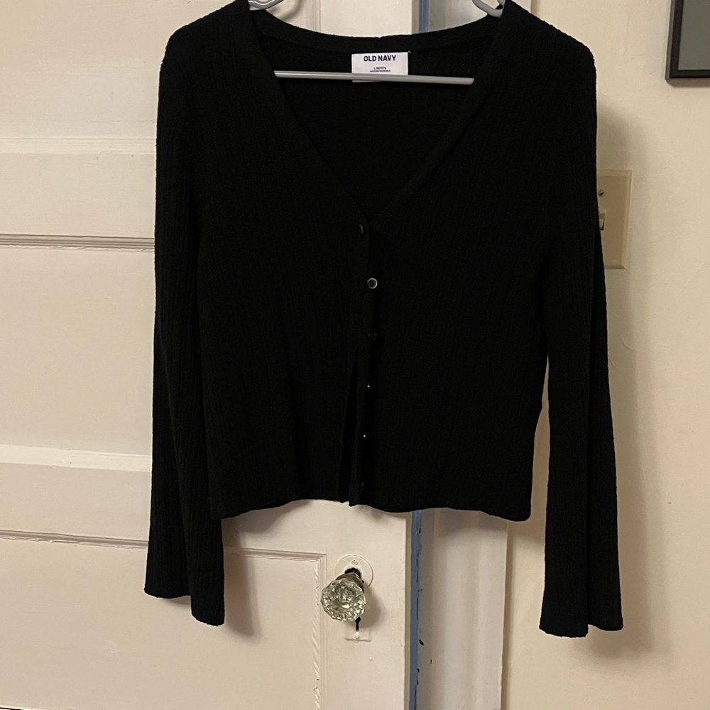 Black Old Navy cardigan, LP